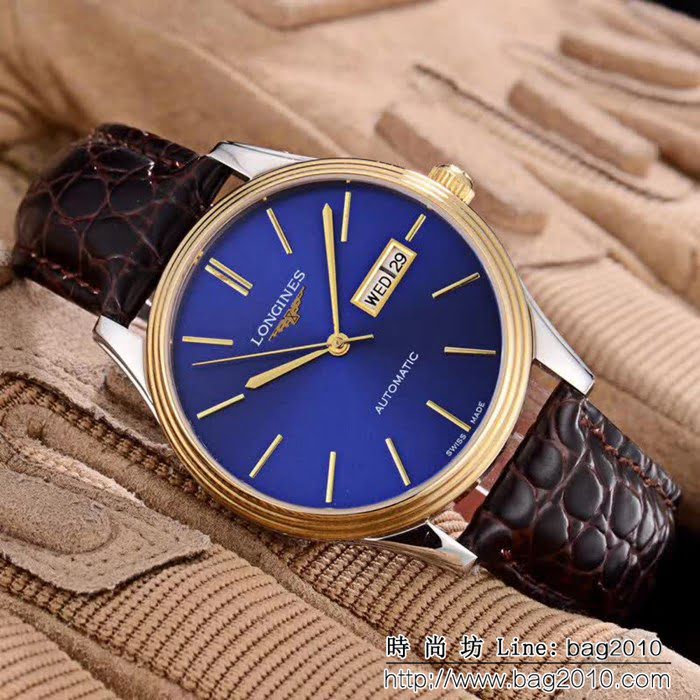 LONGINES浪琴 經典大三針 全自動機械 精品男士腕表 WSS1098